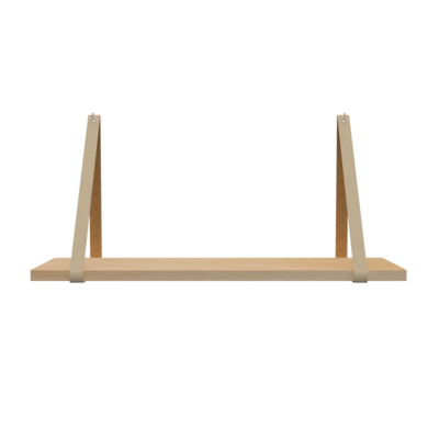 Leren plankdragers (set van 2)