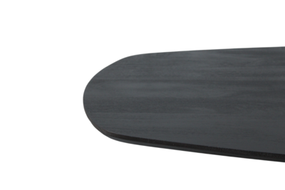 Eettafel Berlijn deens ovaal zwart 240cm