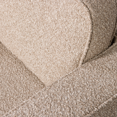 Lazy draaifauteuil boucle bruin