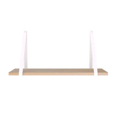 Leren plankdragers (set van 2)