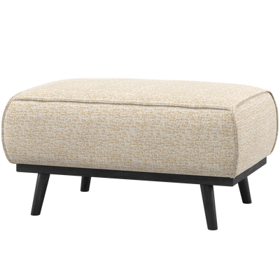 Statement hocker lichtbruin melange