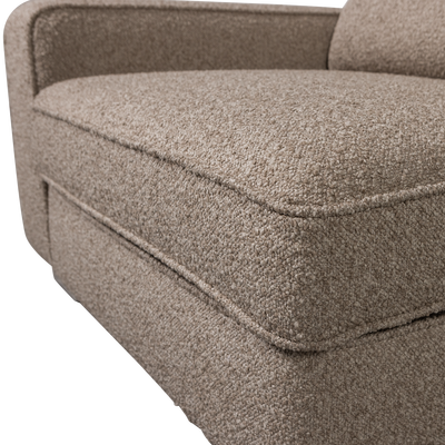 Lazy 1-zits element met arm links boucle antraciet