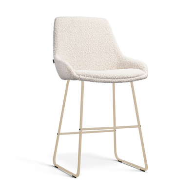 Barkruk Nino-Isa beige onderstel 65 cm