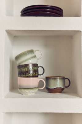HKliving tea cups Odyssey (set of 2)- 70's Ceramics HKliving tea cups Odyssey (set of 2)- 70's Ceramics