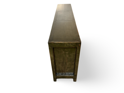 Dressoir 6 deur groen Lak