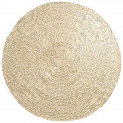 Vloerkleed Jute Bleached Rond