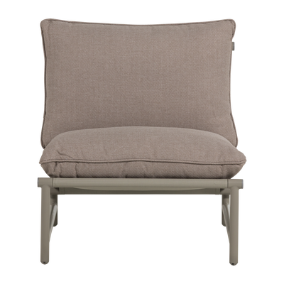 Elvo tuin loungestoel aluminium zand