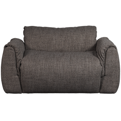 Baggy loveseat geweven chenille bruin