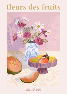 Poster Fleurs des Fruits by Goed Blauw
