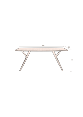 Dutchbone Malaya eettafel