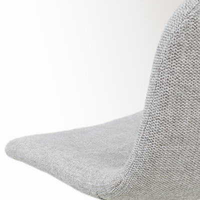 Eetkamerstoel Noa-Fé gestoffeerd - wit onderstel