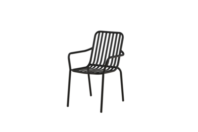 Electra Tuinstoel - Set van 2 - Zwart