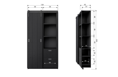 vtwonen Slide Kast Barn