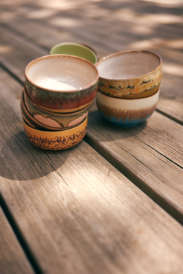 HKliving Noodle Bowls Seabreeze - 70's Ceramics