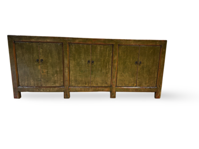 Dressoir 6 deur groen Lak