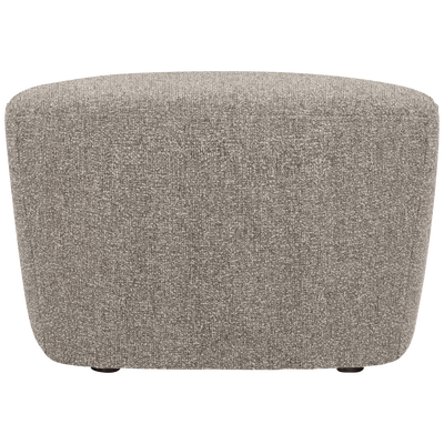 Lofty hocker boucle staalgrijs