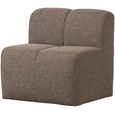 Mojo eetbank 84 cm met rugleuning wollig bruin