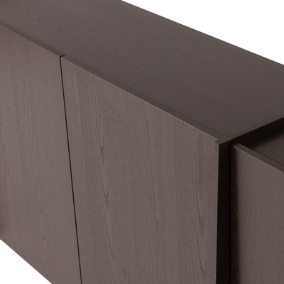 Brock dressoir 200 cm essen fineer warmgrijs [fsc]