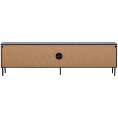 Gunnar tv meubel 200 cm grenen matzwart [fsc]