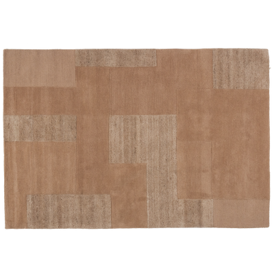 Noven handgeweven vloerkleed wol/katoen zand 170x240cm