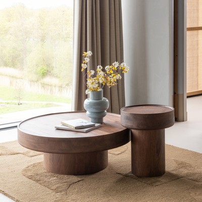 Dara bijzettafel mangohout bruin