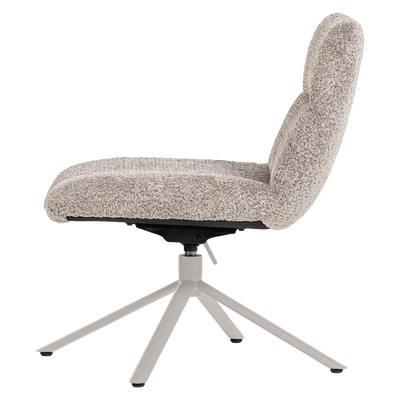 Soren verstelbare draaifauteuil wollig grijs