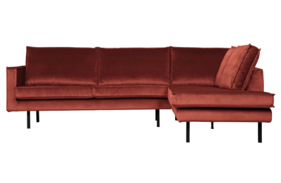 BePureHome hoekbank Rodeo fluweel