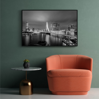 Walljar plexiglas schilderij - Rotterdam Skyline II