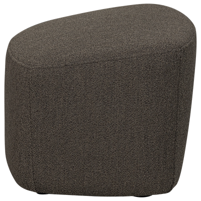 Lofty hocker boucle staalgrijs