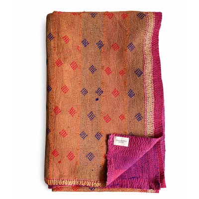 Vintage kantha plaid 