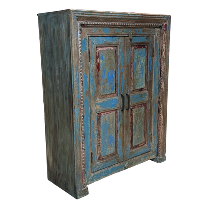 Kast 2 deur uniek blauw
