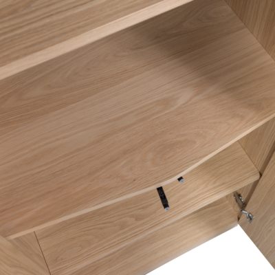 Hoge Kast Zuma - Eiken - Transparant
