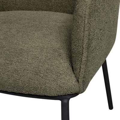 Leon eetkamerstoel boucle naturel melange