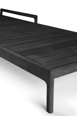 Ethnicraft - Outdoor - Teak Jack adjustable lounger - zwart