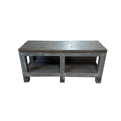 werkbank grijs met authentieke nagelrand