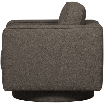 Lazy draaifauteuil boucle bruin