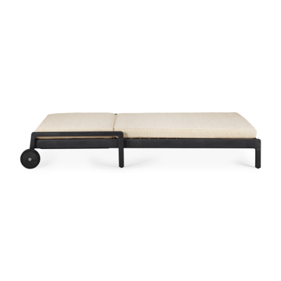 Ethnicraft - Outdoor - Teak Jack adjustable lounger - zwart