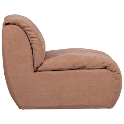 Baggy 1-zits element geweven chenille oudroze
