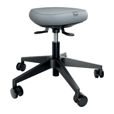 Ergo actieve kruk met wielen en comfort balanszitting