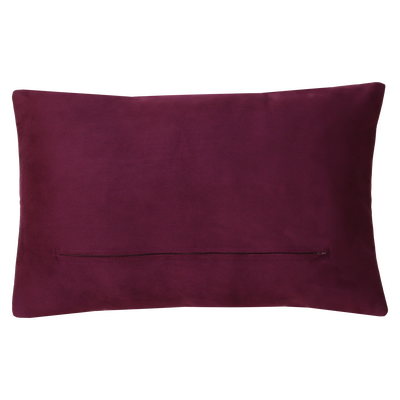 Kussen ruit suède aubergine