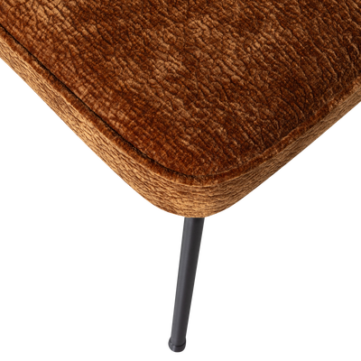 Vogue eetkamerstoel structure velvet brass