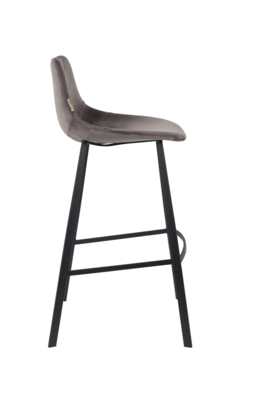 Dutchbone Franky Barkruk Velvet 80 cm - Set van 2