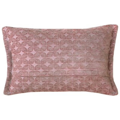 Kussen retro leaf oud roze 58x37cm