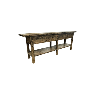 Wandtafel zwart finish 4 la en plank uniek