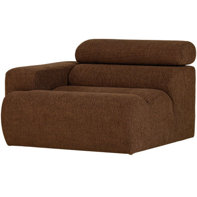 Novi 1-zits element arm links boucle karamelbruin
