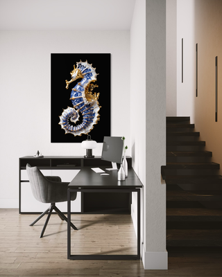 Delft Blue Seahorse
