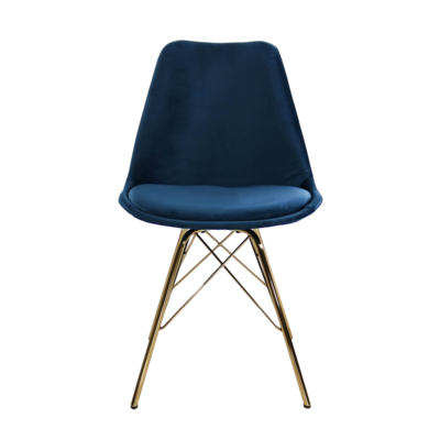 Kuipstoel Velvet goud frame