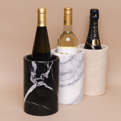 Travertine wijnkoeler/vaas