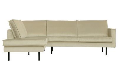 BePureHome hoekbank Rodeo fluweel
