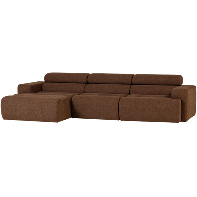 Novi chaise longue bank links oranje melange